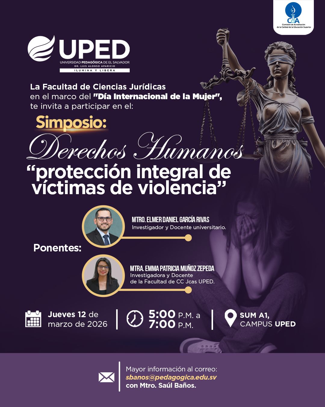 Facultad de Ciencias Jurídicas de la UPED te invita al Simposio ...