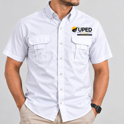 Camisa UPED tipo Columbia - Blanco